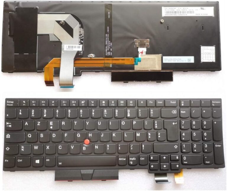 Clavier Français Azerty Rétro-éclairé Lenovo ThinkPad T570/T580/P51S/P52S