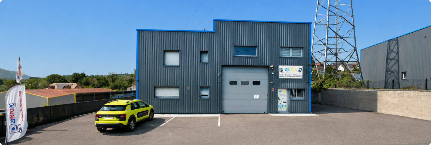 Magasin d'informatique à Baume-les-Dames, France