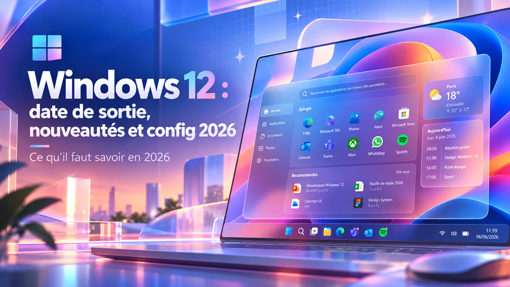 Windows 12 : date de sortie, nouveautés et config 2026